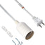 Extensión lámpara colgante E26 con interruptor 15ft pack 2