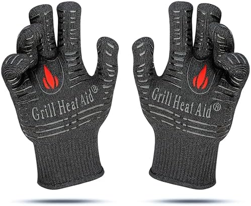 Guantes de horno color anaranjado talla única