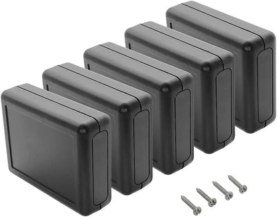 Caja conexiones eléctrica plástico ABS negro 3.5x2.8x1.1pulg