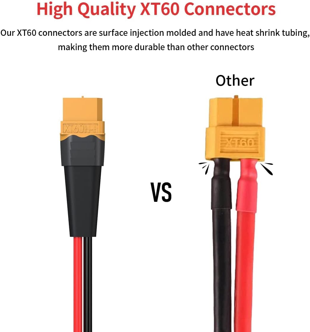 Cable extensión XT60 a SAE 6ft con adaptador inverso