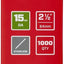 Clavos acero inox 304 2-1/2pulg pack 1000
