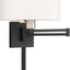Soporte pared brazo oscilante 24.25pulg negro tela