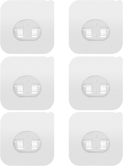 Organiz. ducha adhesivo ganchos transparentes