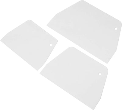 3 Pzas Espátulas Plástico Blanco para Hornear