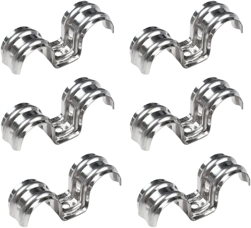 Abrazaderas alambre doble 0.63pulg acero inox soporte tubería