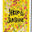 Bandera jardín doble cara 12x18pulg color amarillo