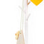 Perchero infantil de haya 9 ganchos ajustables color blanco