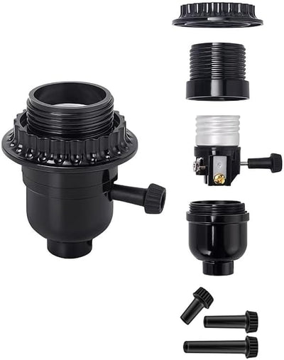 Enchufe luz E26 con interruptor anillo pantalla