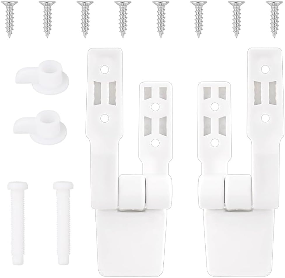 2 Pzas Bisagra Asiento Inodoro Kit Plástico