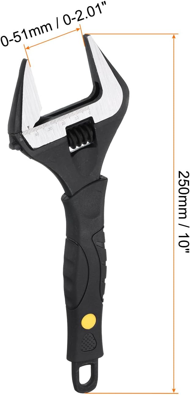 Set llaves ajustables acero aleación 10pulg universal negro