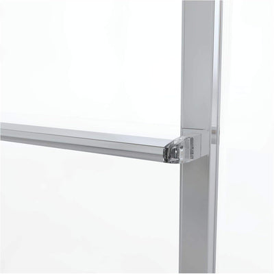 Puerta ducha corrediza 56-59pulg vidrio transparente níquel