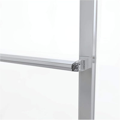 Puerta ducha corrediza 56-59pulg vidrio transparente níquel