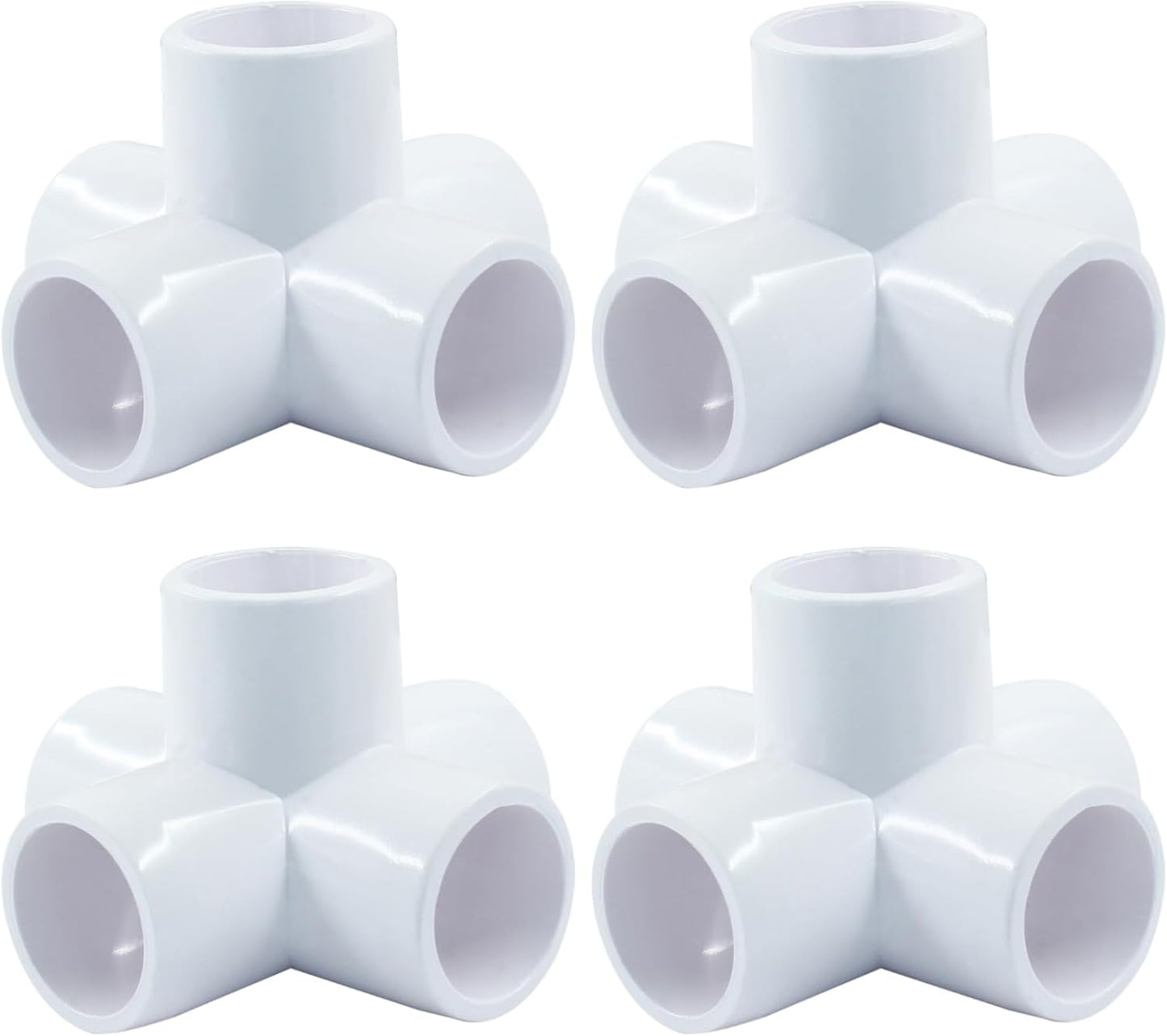 Conectores PVC 0.75pulg 5 vías para muebles y estante bricolaje