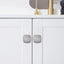 Pack 10 pomos cromados 1-1/4pulg plegables puerta cocina