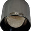 Punta escape acero inox doble pared cromada negra