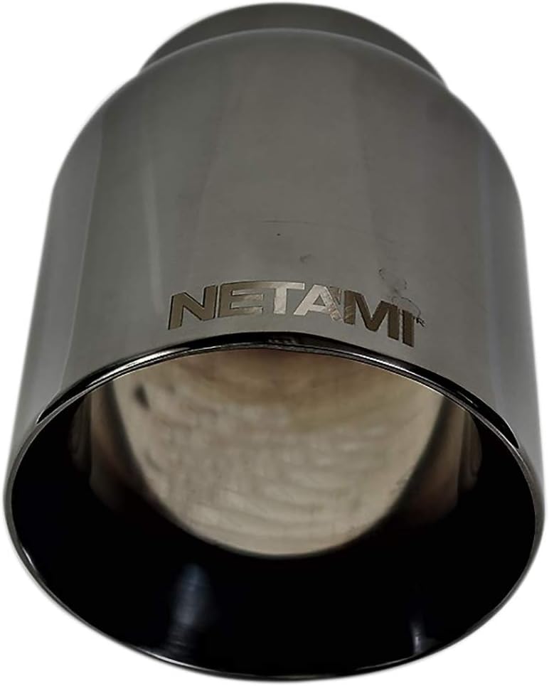Punta escape acero inox doble pared cromada negra