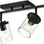 Kit focos techo 4 luces baño lámpara pared multidireccional