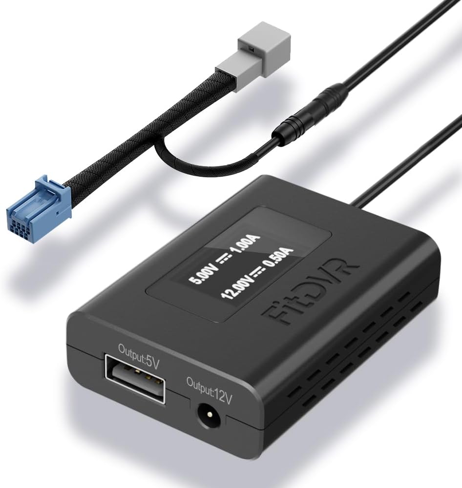Adaptador corriente cámara tablero Acura MDX 22-24 con USB
