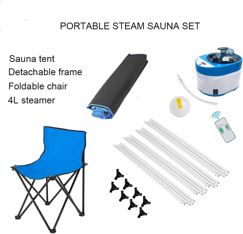Kit sauna vapor 4L 1500W control remoto para hogar