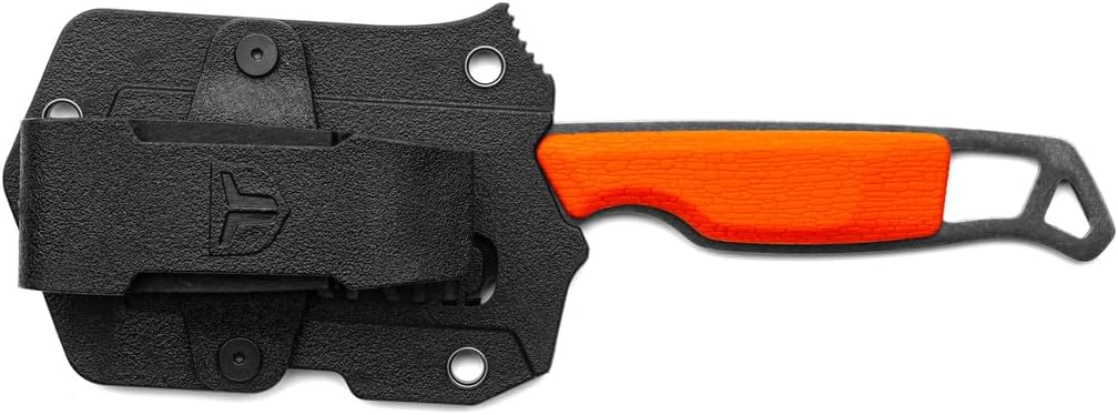 Cuchillo Skinner EDC acero inox 3Cr13 negro naranja
