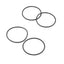 Set 4 anillos goma tóricas rueda negra 1.969"