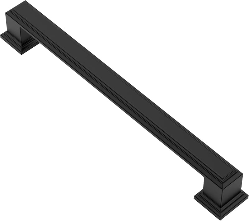 10 Tiradores armario 6-1/4" color negro mate AL3071MB