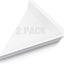 2 Desviadores Aire Triángulo para Difusor 2x2ft Blanco