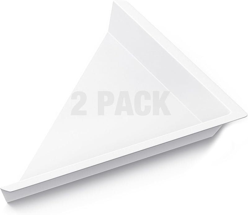 2 Desviadores Aire Triángulo para Difusor 2x2ft Blanco