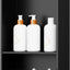 Nicho ducha acero inox 13x19" estantes dobles negro