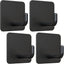 Ganchos emergencia mantas fuego negro pack 4