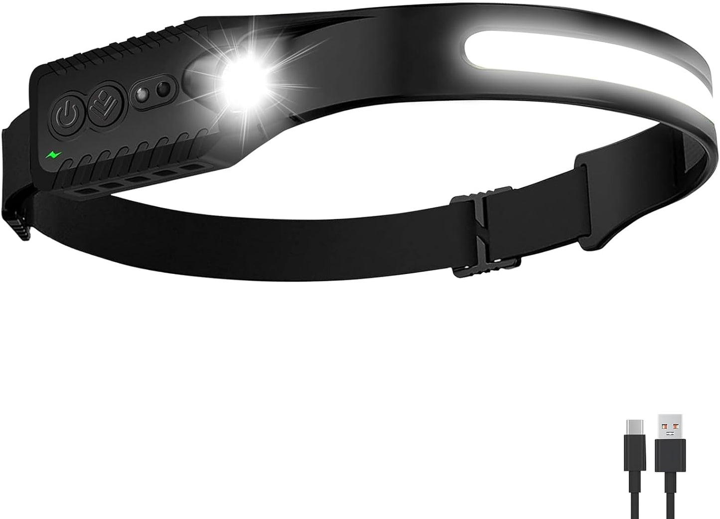 Linterna LED recargable USB-C 400lm 5 modos IPX4 ajustable