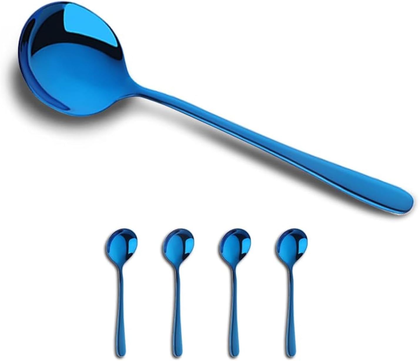 Set 4 cucharas acero inox 6.88pulg pesadas