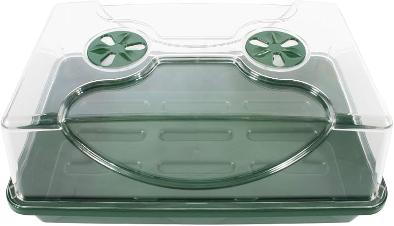 Propagador con abovedado medio 15x9x7pulg negro/verde oscuro