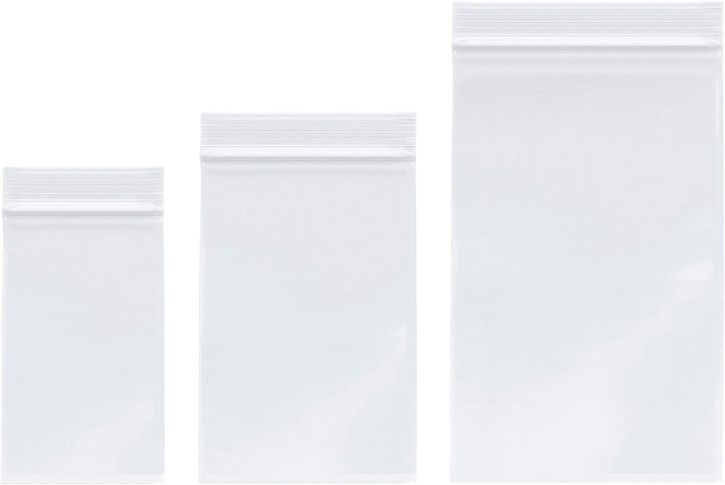 Bolsas plástico resistente cremallera 4mil pack variedad