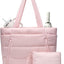 Bolsa acolchada para mujer con soporte tazas y compu