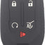2 Fundas Silicona Llavero Inteligente Comp GMC Acadia Negro
