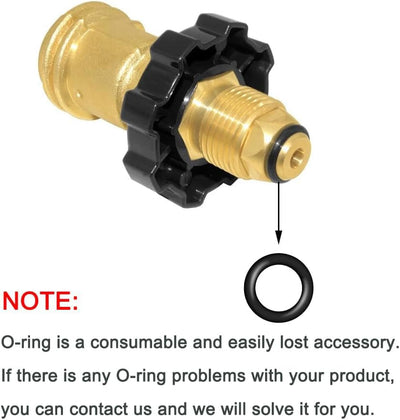 Adaptador propano POL a QCC1 con válvula de latón