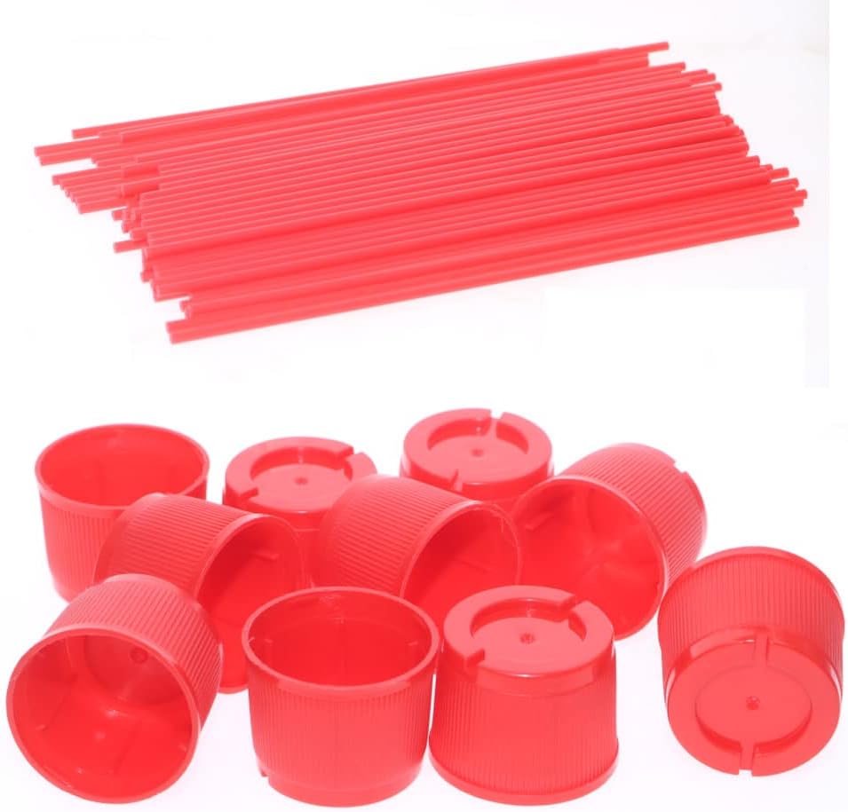 100 Popotes Plástico para Latas Aerosol con Tapas