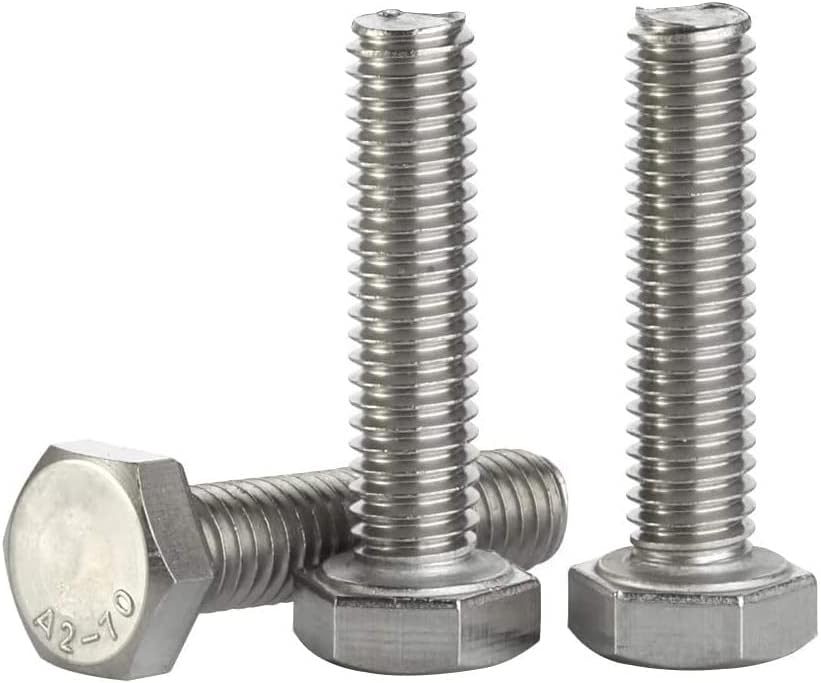 Tornillos hexagonales M8x10mm acero inox 18-8 50 pzas