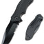 Cuchillo plegable dentado acero 8Cr13MoV 3pulg EDC campamento