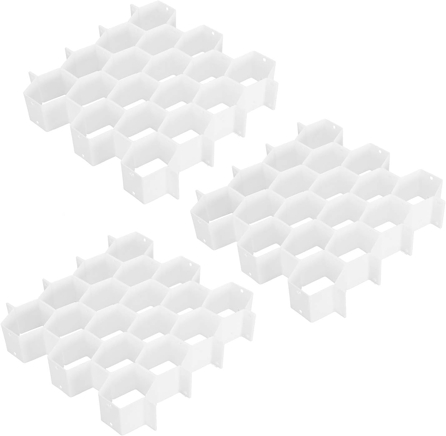 3 Pzas organiz. cajones panal plástico
