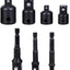 Set 3 adaptadores enchufe impacto para taladro 4 pzas