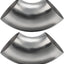 Codo escape acero inox 4" curva 90° SS304 16GA