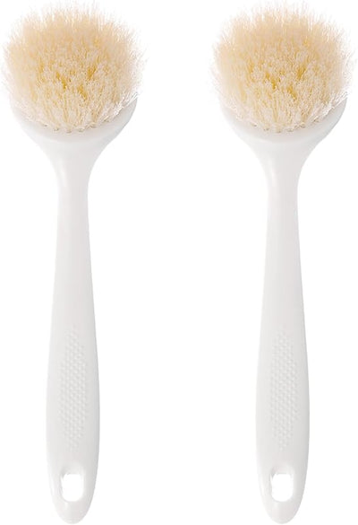 Cepillo platos asa paquete 2 limpiador cocina cerdas suaves