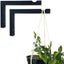 Set 2 ganchos pared 6pulg madera L soporte