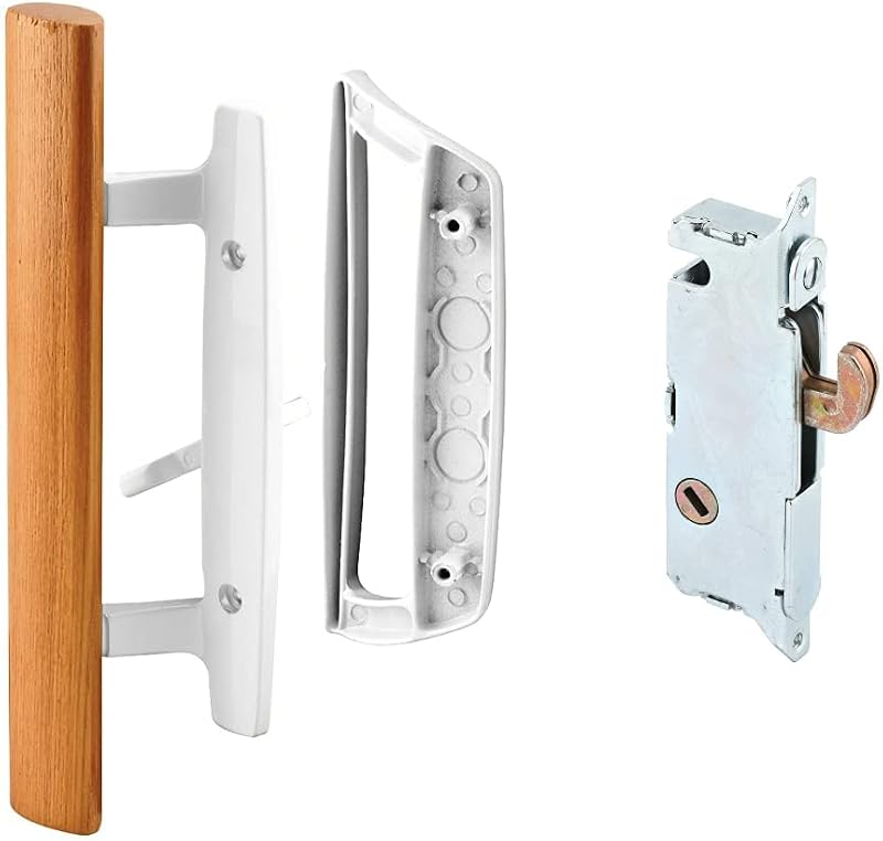 Set manijas puerta corredera vidrio E 2014 con gancho