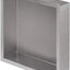 Nicho ducha acero inox cepillado 12x12" organiz. baño