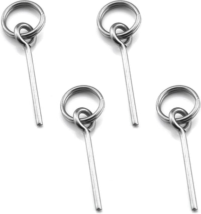 4 Pzas Pasador Tienda Anillo Acero Inox Camping