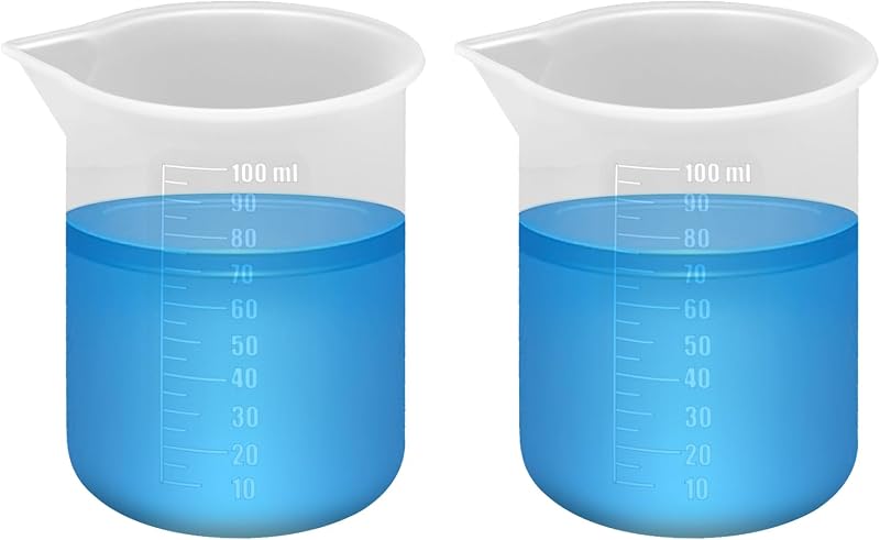 2 Tazas Medidoras Silicona 3.4oz Reutilizables Detergente