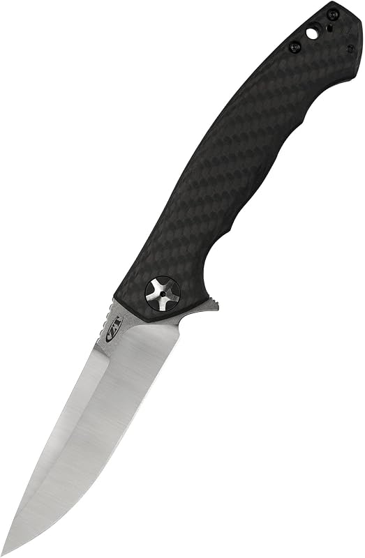 Cuchillo bolsillo acero S35VN doble acabado mango titanio